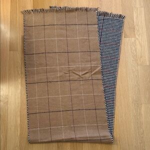 Zara Checkered & Houndstooth Reversible Scarf